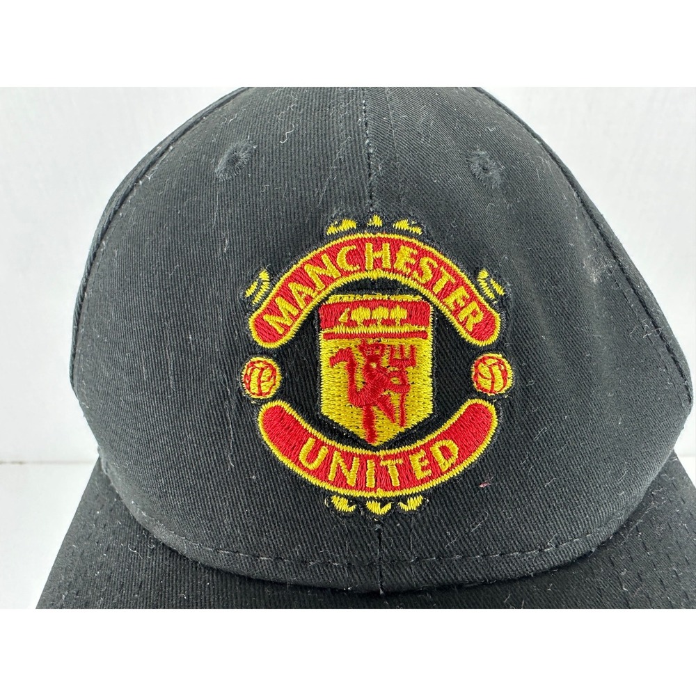 New Era Manchester United 9FORTY Youth Adjustable Baseball Cap Black Hat - Picture 6 of 11